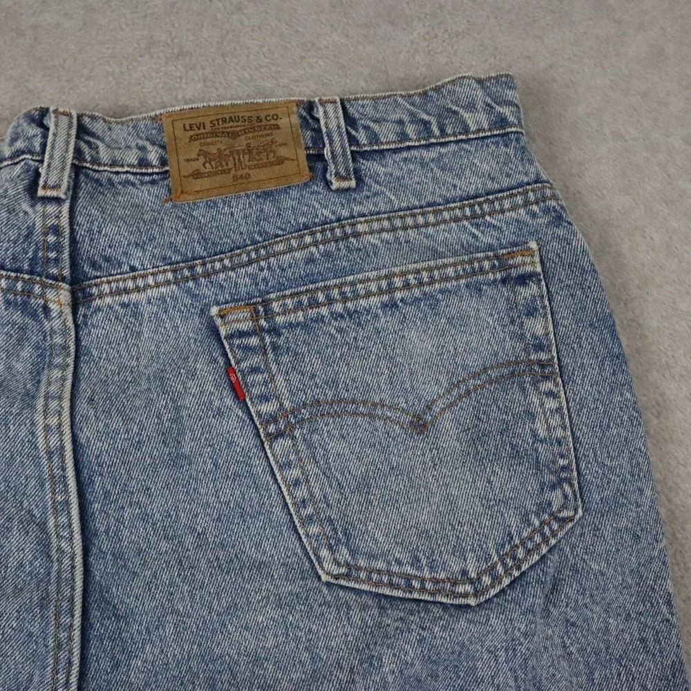 Vtg Levi's 540 Jeans Mens 42x32 Relaxed Fit 5-Pocket Stone Wash‎ Denim Blue USA